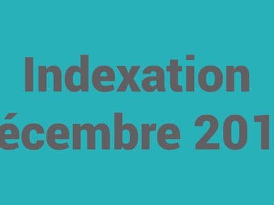 INDEXATION DÉCEMBRE 2018